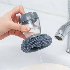 2 in 1 Dish Washing Soap Dispenser Cleaning Brush